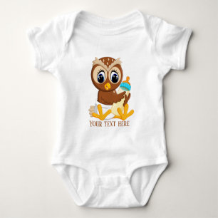 Body Cute unisex owl ajouter du texte