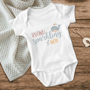 Body Cute Whale Marque Étincelante Nouveau Bébé Bleu Ga