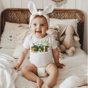 Body Cute Wild One Jungle Safari Animaux premier annive
