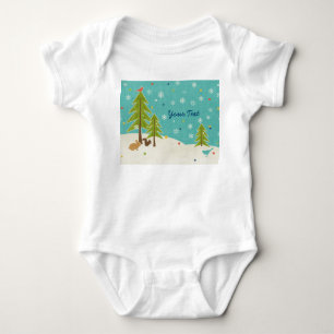 Body Cute Winter Wonderland Woodland Scène personnalis