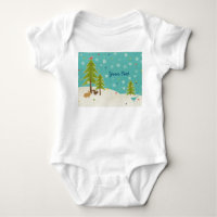 Cute Winter Wonderland Woodland Scène personnalisé