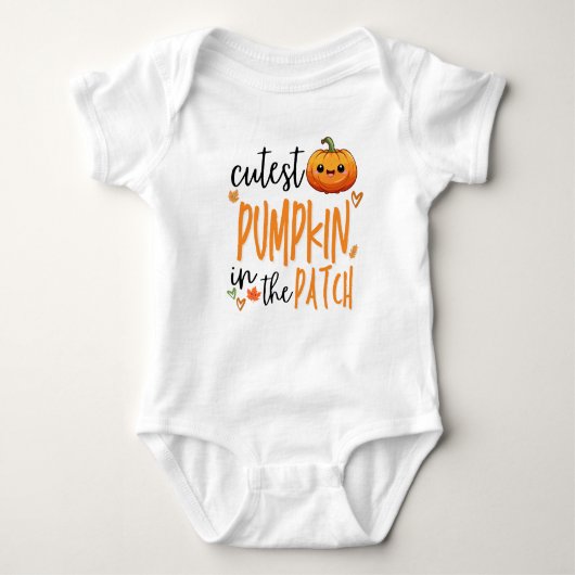 Body Cutest Pumpkin in the Patch, Fall First Halloween (Devant)