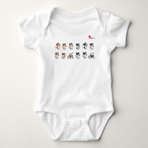 Body Cycle de vie de chiot mignon Dessin animé Amoureux