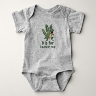 Body D est pour Dinosaur Kale - Green Veggie Alphabet D