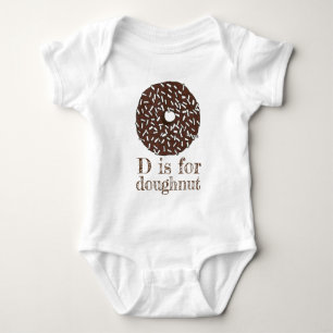 Body D est pour l'Alphabet de Donut au chocolat de noix