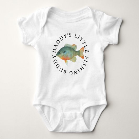 Body Daddy Little Fishing Buddy Baby Bodysuit (Devant)