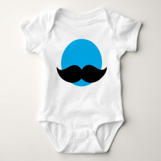 Body DaddyNoob - Bébé bleu Moustache