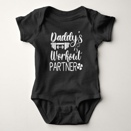 Body Daddy's Gym Baby Grow Drôle Entraînement Cadeaux (Devant)