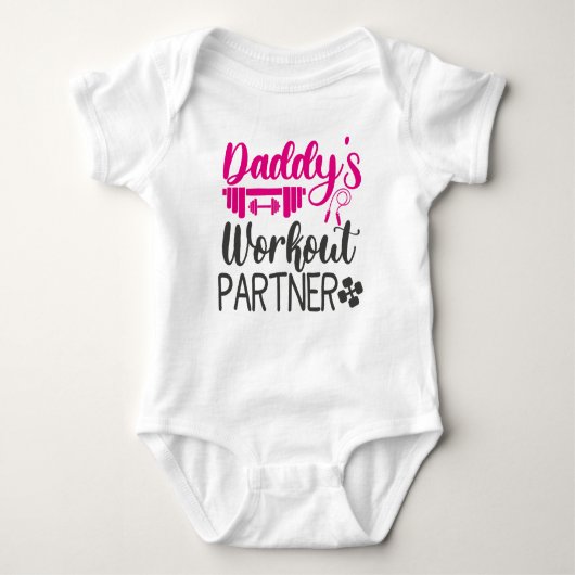 Body Daddy's Gym Baby Grow Drôle Entraînement Cadeaux (Devant)