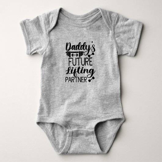 Body Daddy's Gym Baby Grow Drôle Entraînement Cadeaux (Devant)