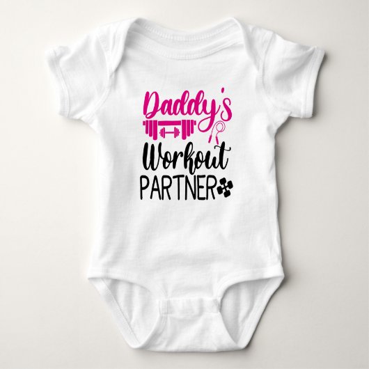 Body Daddy's Gym Baby Grow Drôle Entraînement Cadeaux (Devant)