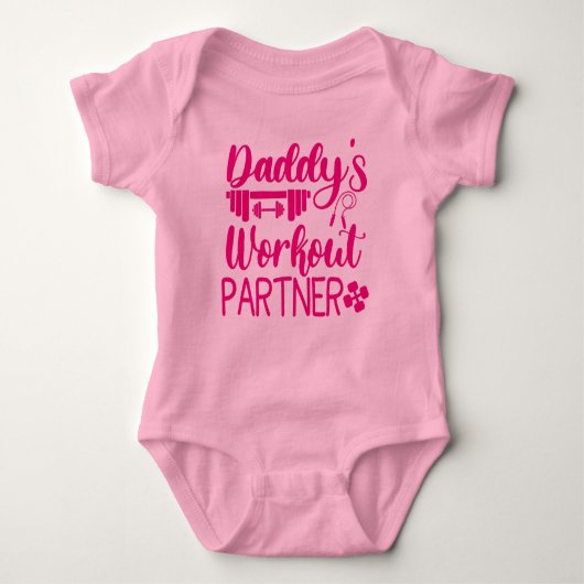 Body Daddy's Gym Baby Grow Drôle Entraînement Cadeaux (Devant)