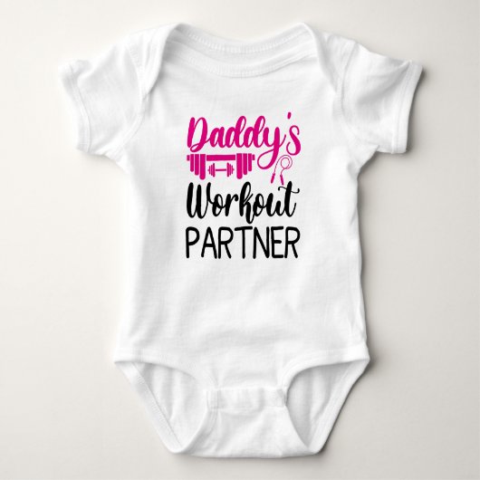 Body Daddy's Gym Baby Grow Drôle Entraînement Cadeaux (Devant)