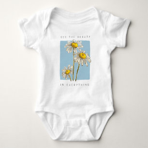 Body Daisy Flowers Beauté Slogan