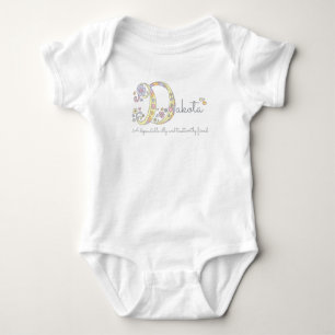 Body Dakota girls D nom signifiant vêtement monogramme