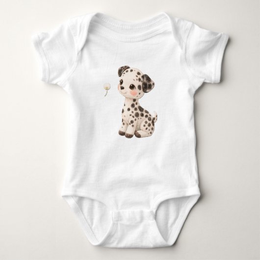 Body Dalmatian Baby Bodysuit – Cute Spotted Puppy 🐶 (Devant)