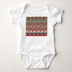 Body Damask Floral Géométrique Coloré Patchwork