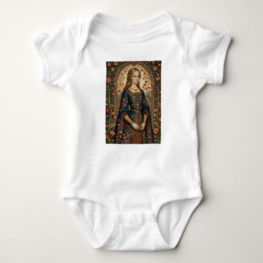 Body Dame au jardin, illustration médiévale/renaissanc (Devant)