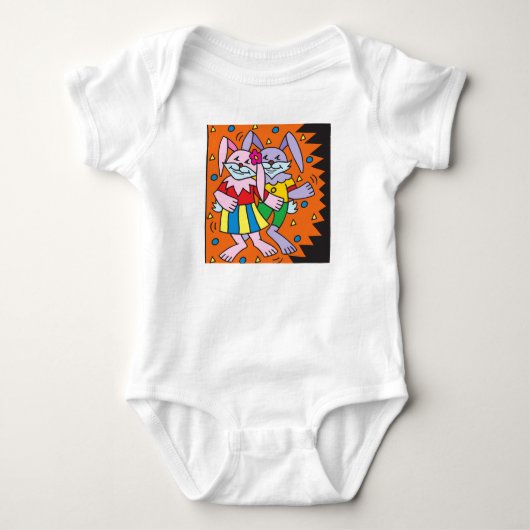 Body Danse de lapins divertissants (Devant)