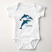 Body Dauphins bleus doux (Devant)