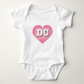 Body DC Pink Fade Heart - J'aime DC (Devant)