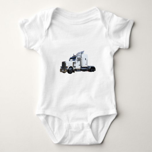 Body De blanc remorque de tracteur semi (Devant)