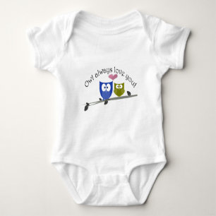 Body De hibou amour toujours vous, avec le coeur 3D