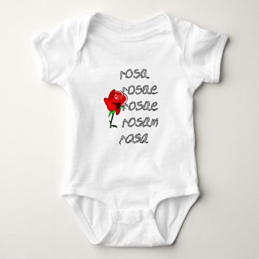 Body Déclinaison rose Deklination de latin rose de (Devant)