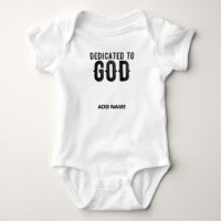 DÉDIÉ À DIEU TEXTE NOIR PERSONNALISABLE ET COOL
