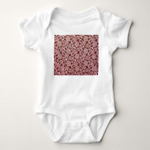 Body Dentelle rose, motif de roses anciennes.