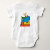 Body Design - Blue Cat Trophy Lounger - T-Shirt Baby (Dos)