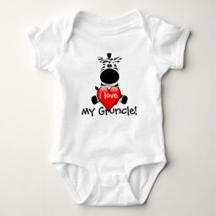 Body Design Zebra avec "I love my Gruncle"
