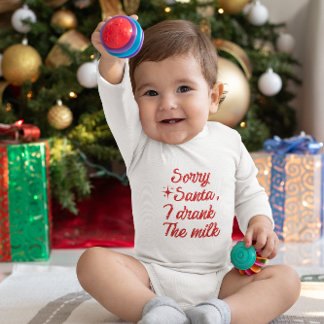 Body Désolé Père Noël J'ai bu du lait pour Noël