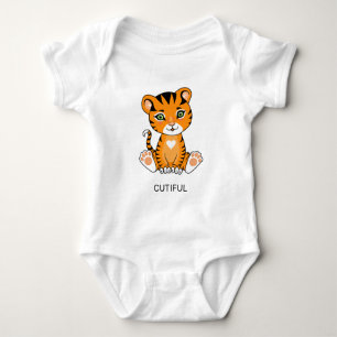Body Dessin animal sauvage pour bébé tigre