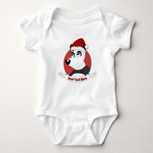 Body Dessin animé de Noël avec bébé ours panda mignon e