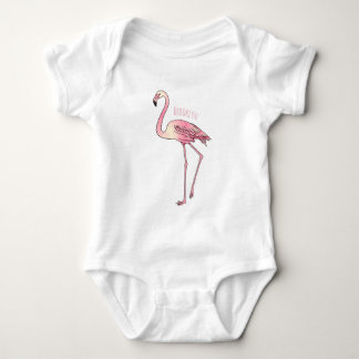 Body dessin animé d'oiseau Flamant rose