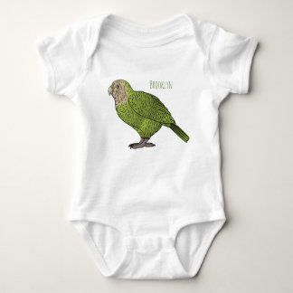 Body dessin animé d'oiseaux de Kakapo