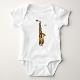 Body dessin animé saxophone