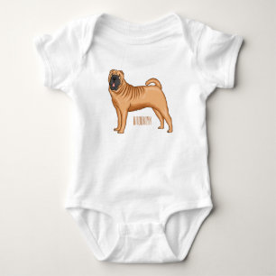 Body dessin humoristique chinois de chien Shar-Pei