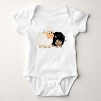 Body Deux mignonettes en caricature Mouton Bébé Creeper