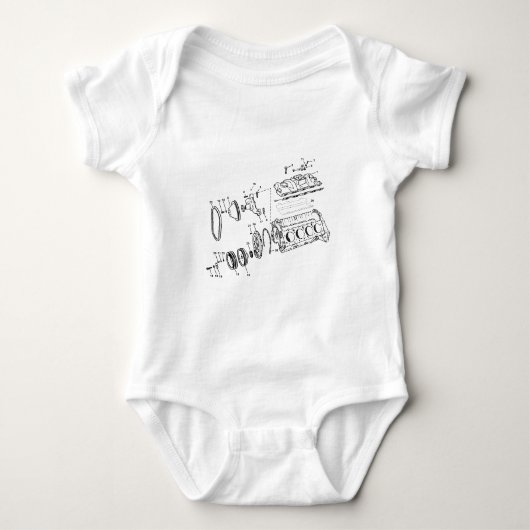 Body diagramme du moteur 454ci (Devant)