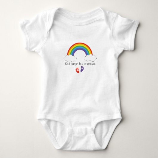 Body Dieu tient ses promesses Rainbow bébé gown (Devant)