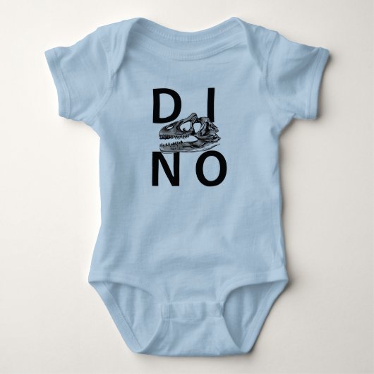Body DINO - Bodysuit bleu clair pour bébé Jersey (Devant)