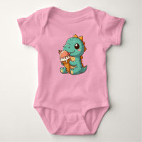 Dino mignonne de glace mangeur