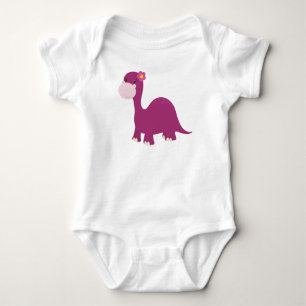 Body Dinosaure Cute, Dinosaure Fille, Dinosaure Rose, D