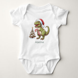 Body Dinosaure sucre de canne de Noël mignon
