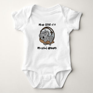 Body Diplômée bébé koala sœur d'un diplômé de maternel
