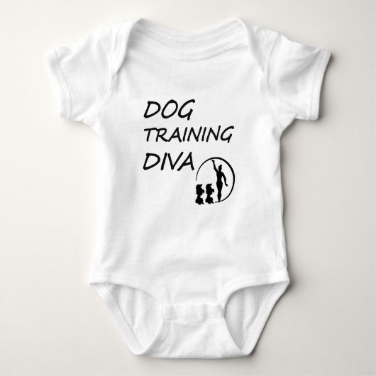 BODY DIVA DU CHIEN TRAING NOIRE ET BLANCHE (Devant)