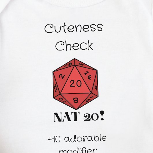 Body DnD Baby - Vigilance Check Nat 20