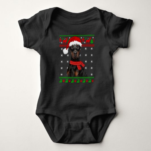 Body Doberman Chien moche Sweater Noël Chien chiot Aime (Devant)
